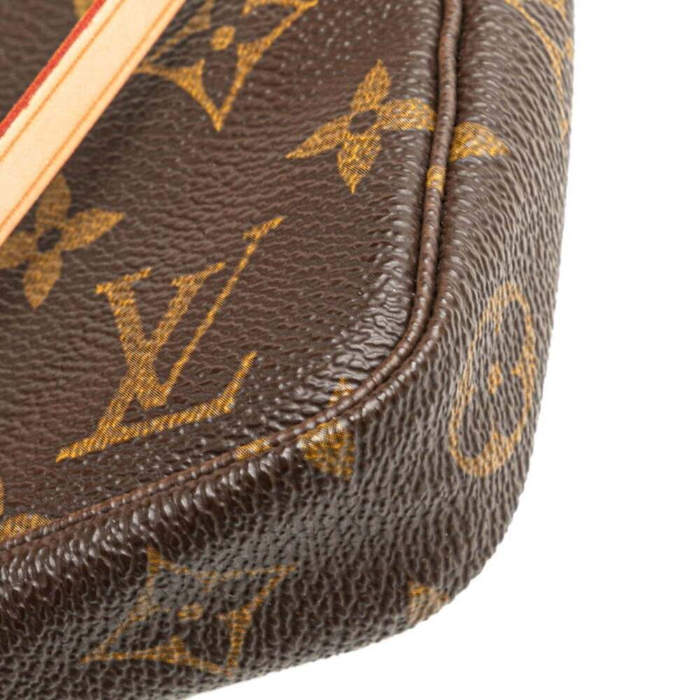 LOUIS VUITTON Brown Monogram Leather Pochette Mini Bag - Picture 5 of 12